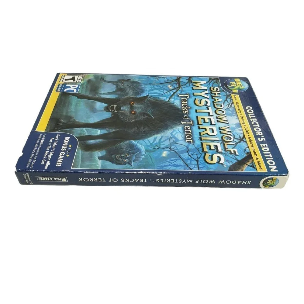 Shadow Wolf Mysteries Video‎ Game Tracks of Terror PC DVD-ROM New